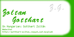 zoltan gotthart business card